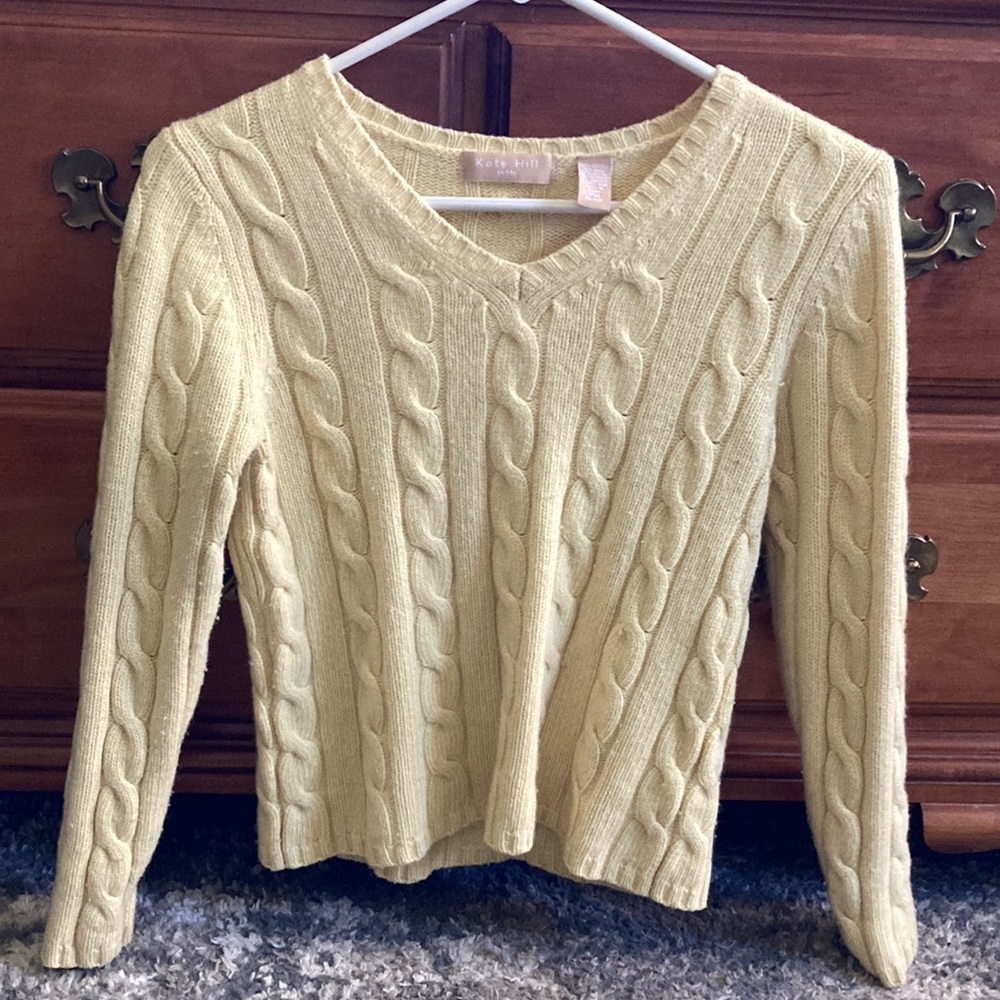 Sad Yellow Petite Sweater